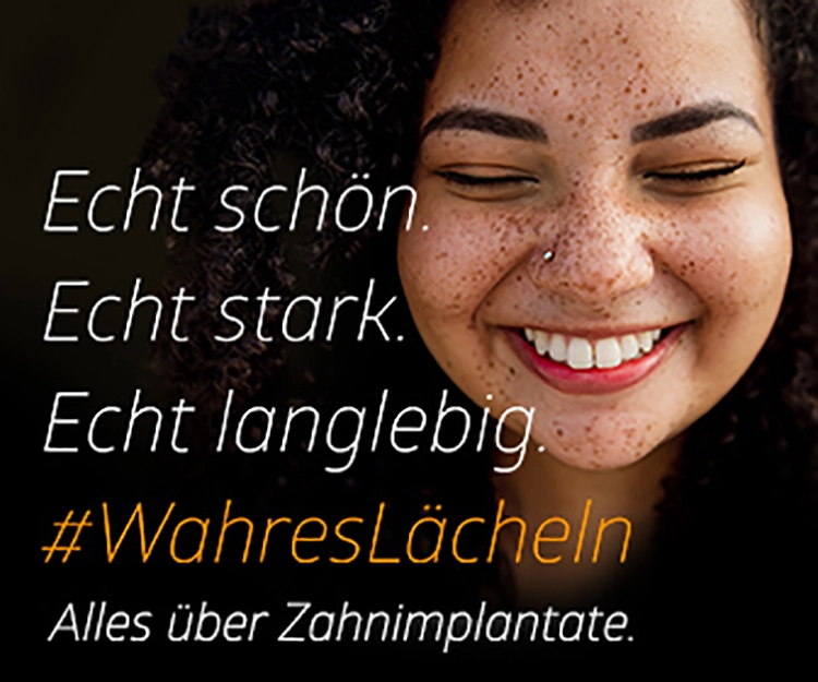 #WahresLächeln Implantatkampagne.