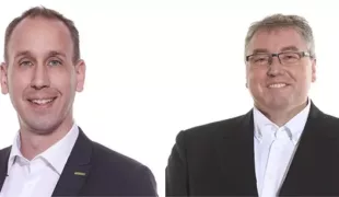 links: Kai Nierhoff, Geschäftsführer Plandent; rechts: Alexander Bixenmann, Geschäftsführer Plandent.