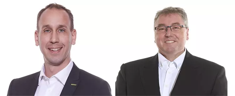 links: Kai Nierhoff, Geschäftsführer Plandent; rechts: Alexander Bixenmann, Geschäftsführer Plandent.
