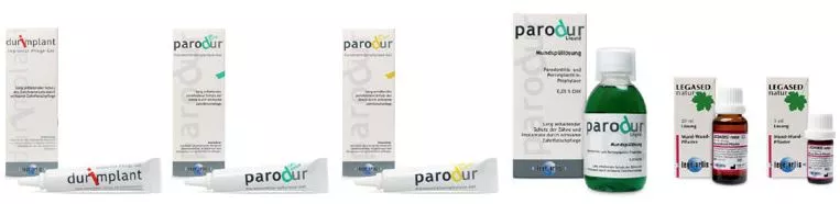 Die lege artis Prophylaxe-Produkte, auch für Menschen mit geschwächtem Allgemeinzustand.