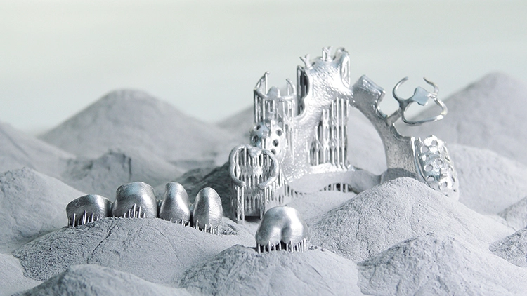 remanium® star powder mit prothetischen Arbeiten.