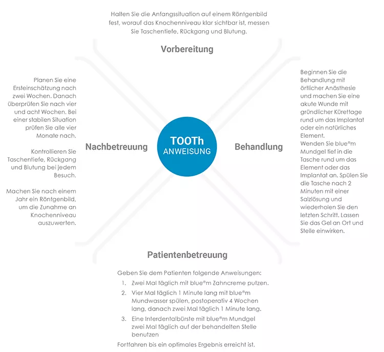 Abb. 3: Anweisungen gemäß der TOOTh-Empfehlung.