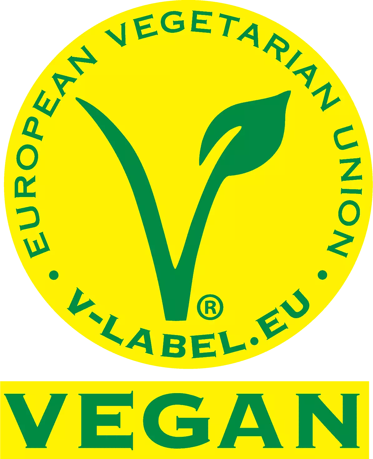 Das V-Label wurde von der Europäischen Vegetarier-Union (EVU) entwickelt. Die EVU ist eine Dachorganisation für Vegetarier-Vereine und -Gruppen in Europa. In Kosmetikprodukten, die mit dem V-Label „vegan“ lizenziert sind, dürfen keine tierischen Inhaltsstoffe verwendet werden. Auch dürfen die zur Verarbeitung eingesetzten Stoffe auf allen Prozess- und Verarbeitungsstufen nicht von Tieren stammen; Tierversuche bzw. Tests am Tier sind verboten. Das V-Label überprüft in einer jährlichen Abfrage die Aktualität der Herstellerangaben. Weitere Infos: https://www.v-label.eu